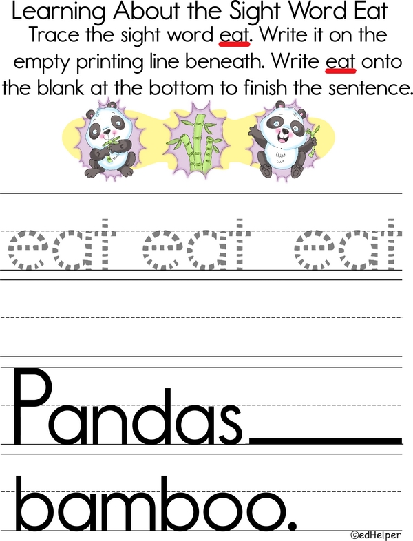 Sight Word Spotlight: Eat