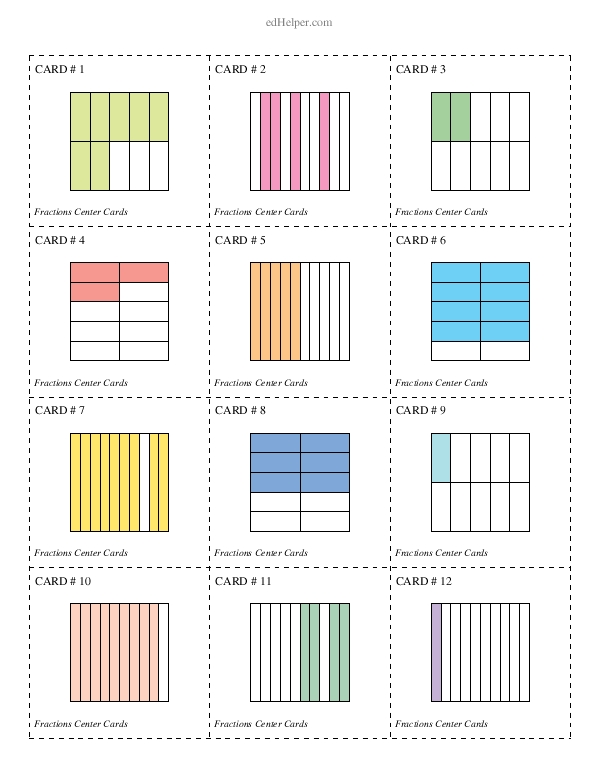 Matching Fractions With Visual Models