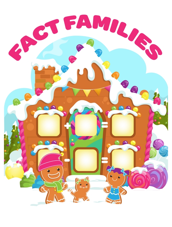 Gingerbread Fact Families: Addition and Subtraction Up to 20