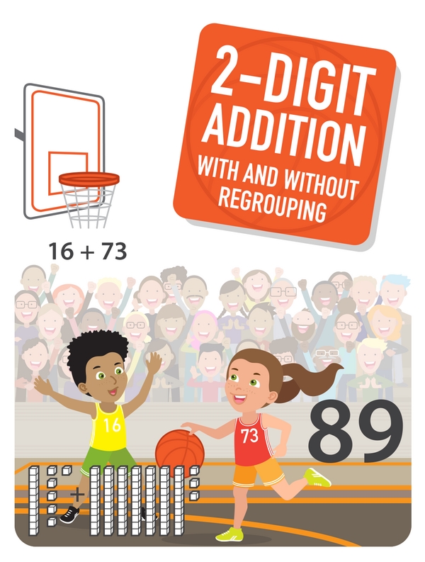 Two-Digit Addition Puzzles With and Without Regrouping
