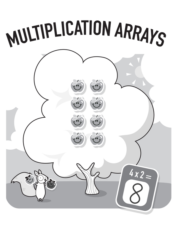 Pick-and-Choose Multiplication Arrays With Black and White Resources