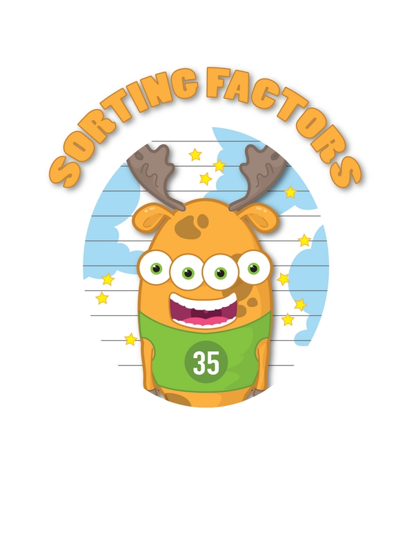 Sorting Factors With Funny Monster Cards