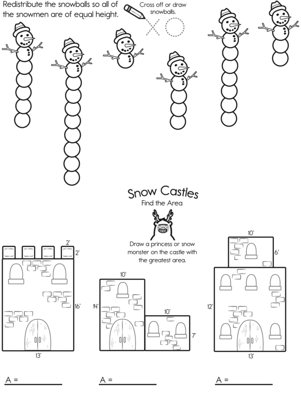 Snowy Measurement: Math Puzzles