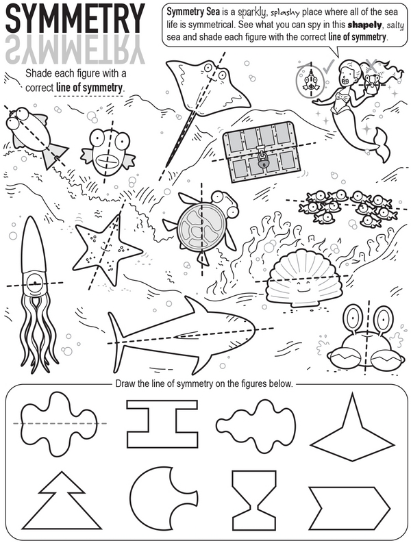 Symmetry in Motion: Mirror Magic and Spinning Shapes Workbook