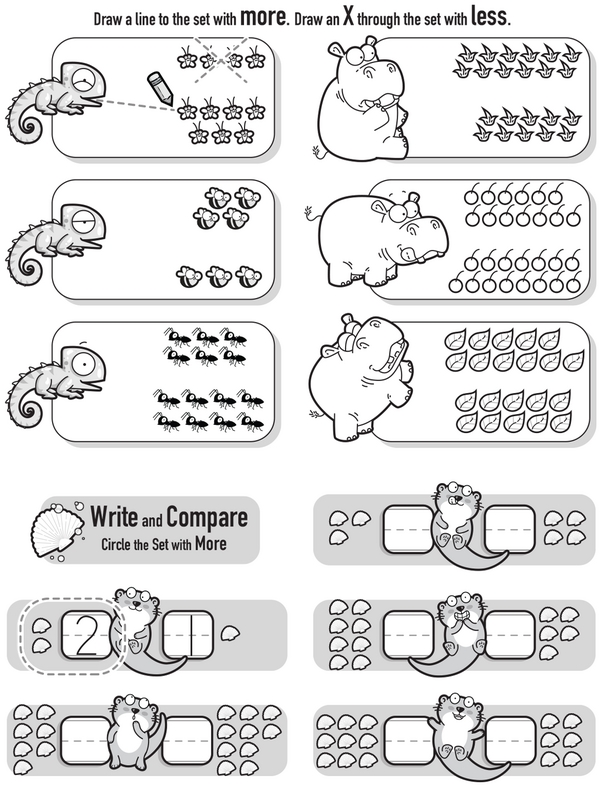 Meal Time Math: Count and Compare Workbook