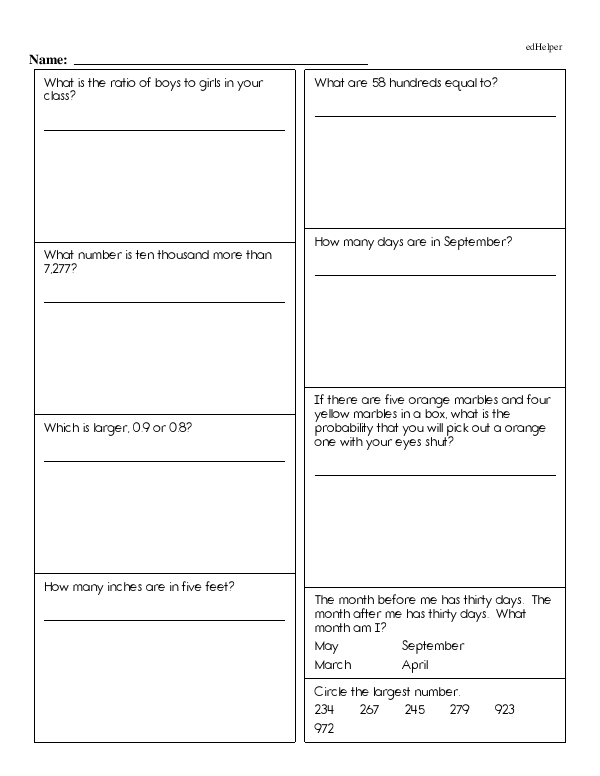 Mixed Math Word Problems Challenge