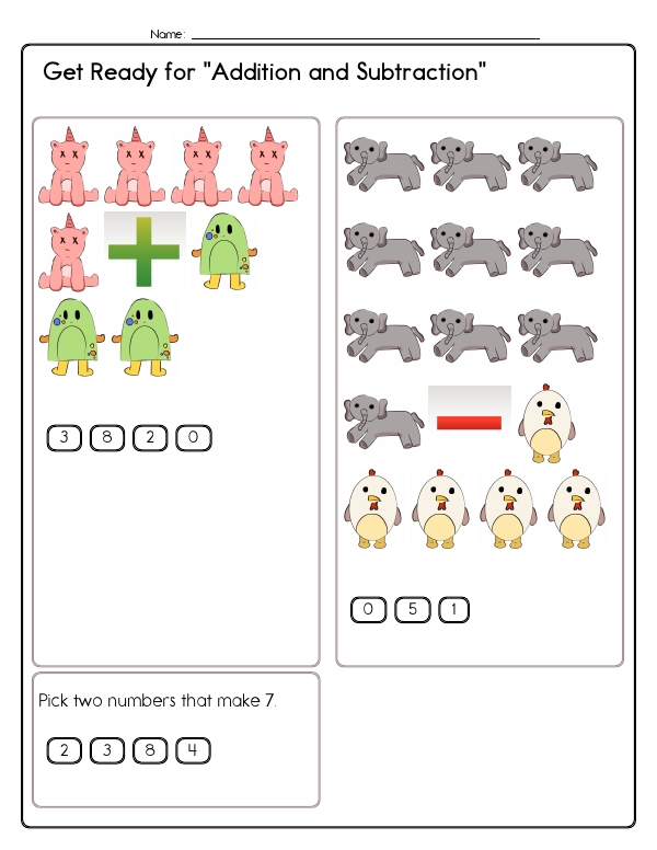 Mixed Skill Math Review Worksheets