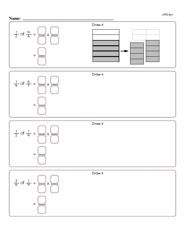 Multiplying and Drawing Fractions