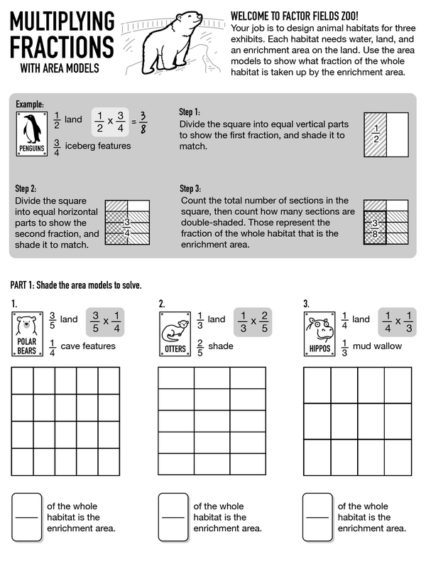 Multiplying Fractions: Enrich with Area Models