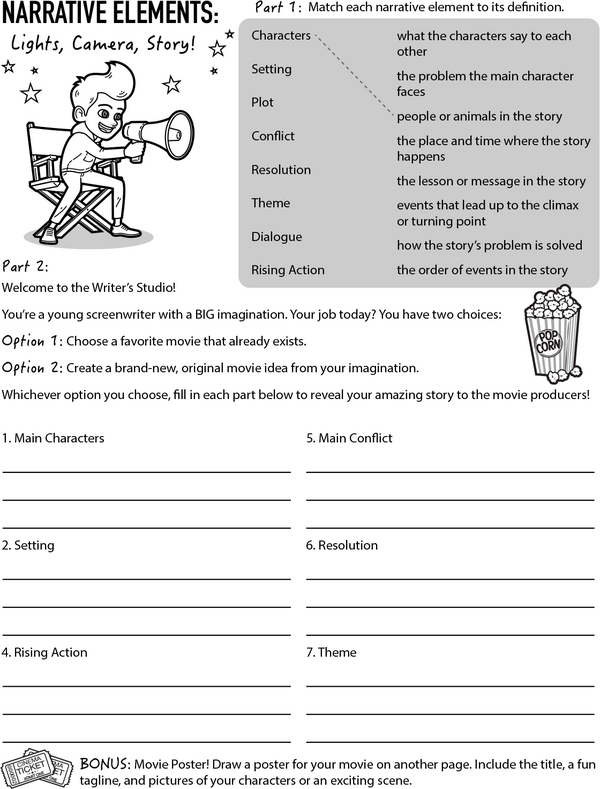 Narrative Elements: From Matching to Making