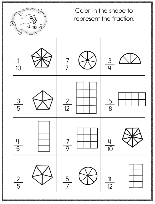 Learning More about Fractions: Coloring and Geometry Workbook