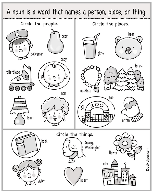 Noun Patrol: People, Places, Things