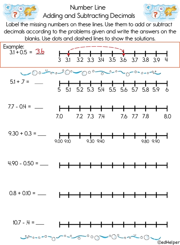 Dots and Dashes: Add and Subtract Decimals