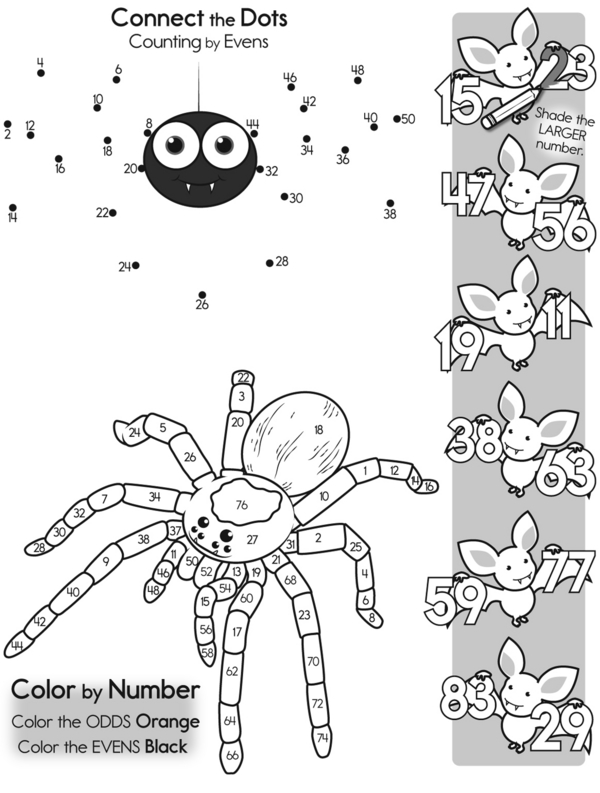 Crayon Math: Odd, Even, and Compare