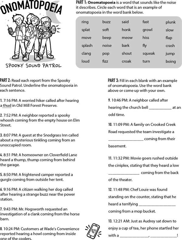 Onomatopoeia: Sound Effect Words