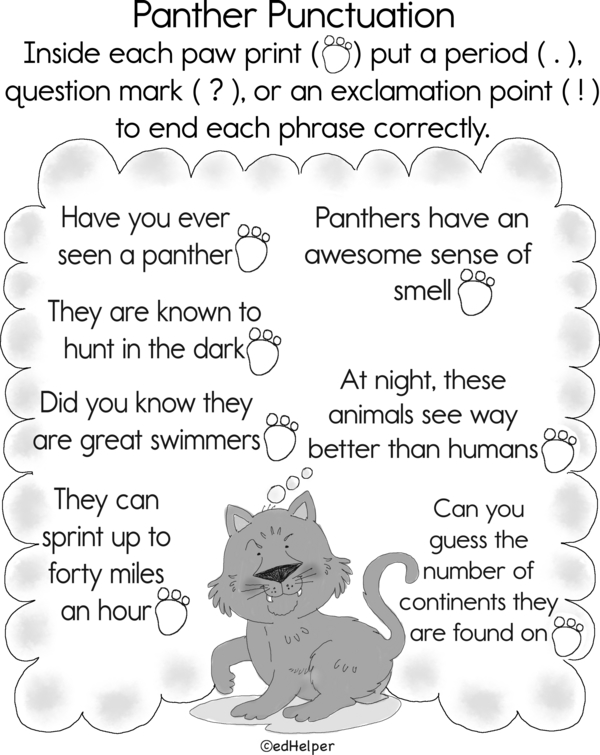 Panther Punctuation: Understanding and Applying End-of-Sentence Punctuation Rules