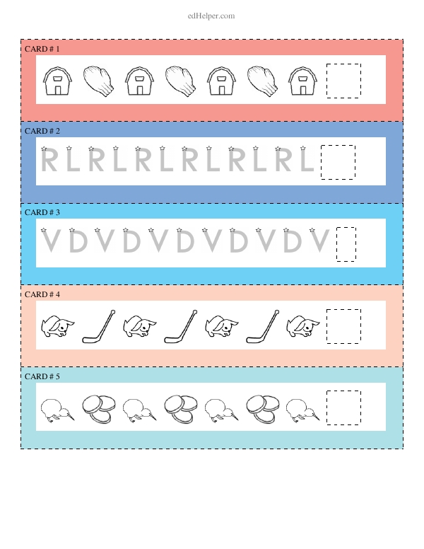 Patterns With Pictures and Letters: What Comes Next?