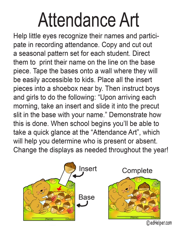 Attendance Art: A Classroom Check-In Kit