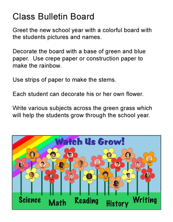 Seed to Bloom: Classroom Bulletin Board Kit