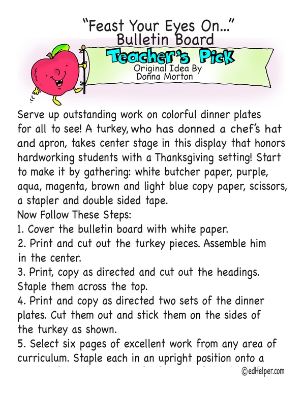 Feast of Excellent Work - Bulletin Board Kit