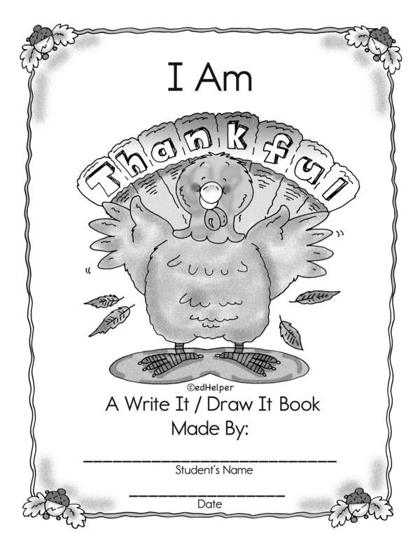I Am Thankful - Workbook