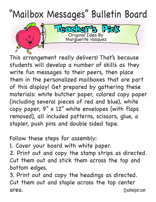 Mailbox Fun - Classroom Activity