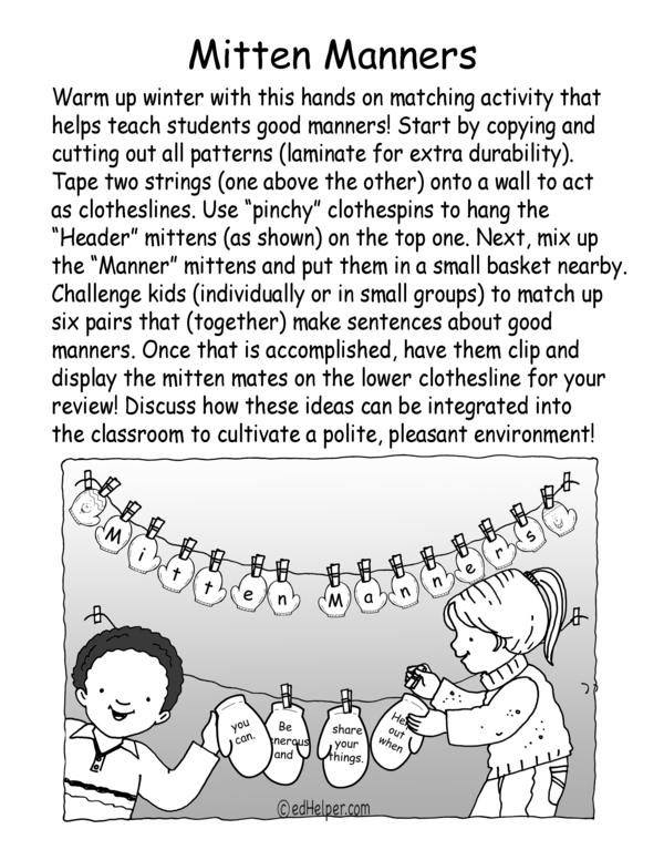 Pair Up for Good Habits - Classroom Activity