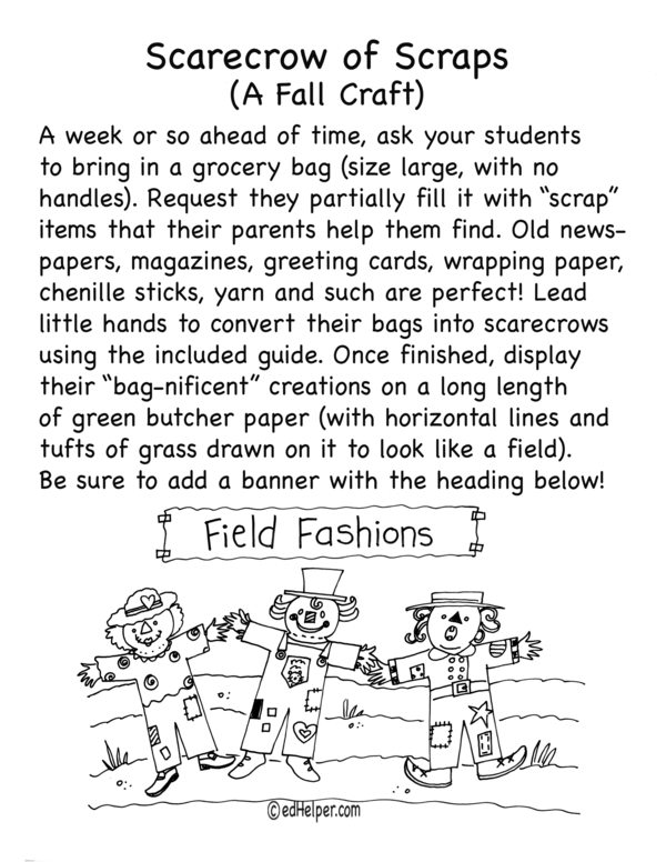 Scarecrow Fun - Craft Guide