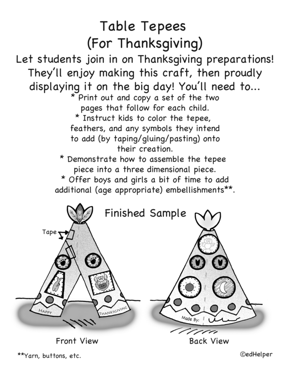 Thanksgiving Table Decor - Craft Guide