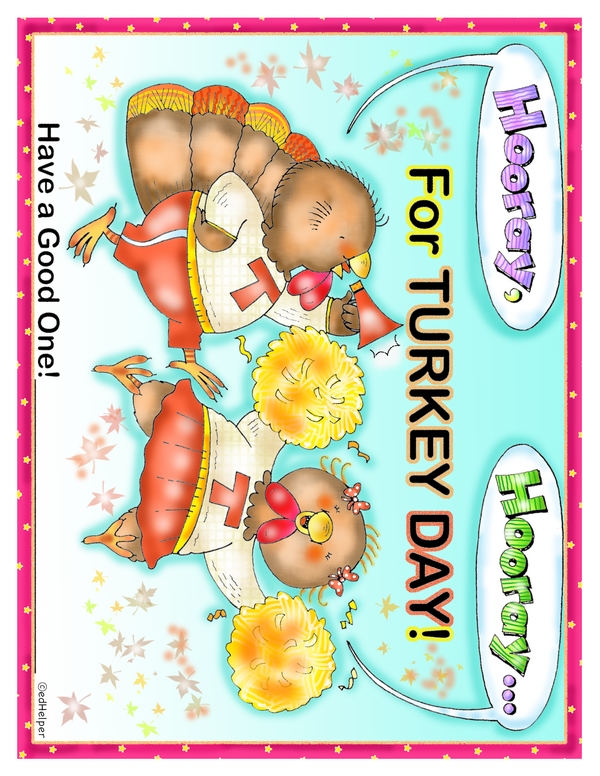 Hooray for Turkey Day - Poster