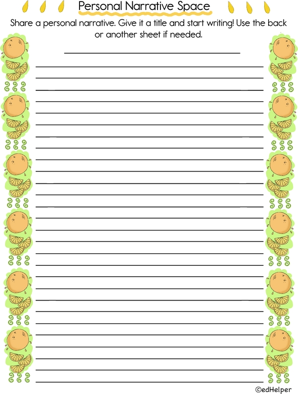 Tell It All: A Personal Narrative