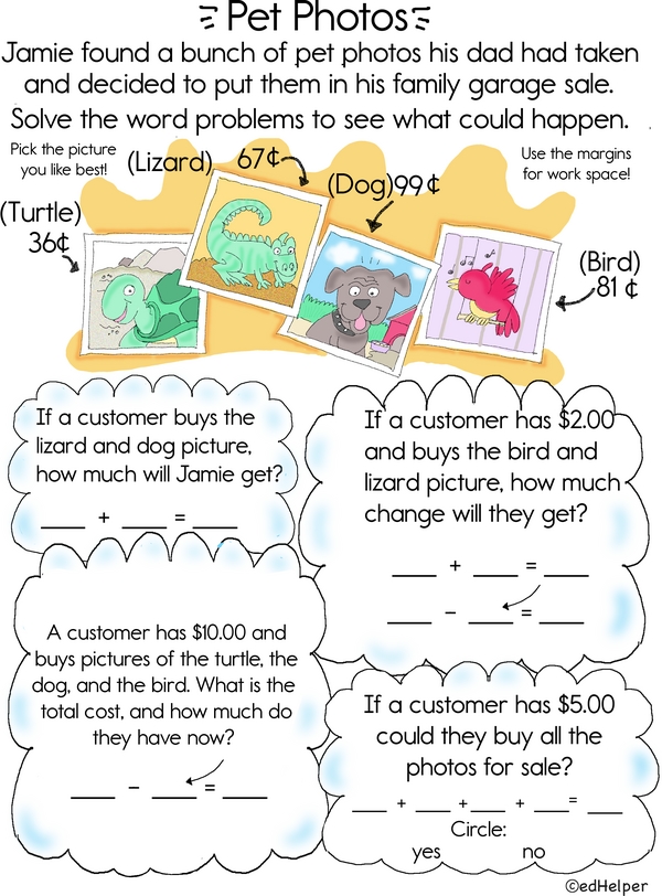 Deal or No Deal: Addition and Subtraction Word Problems