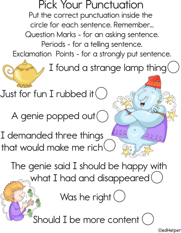 End of Sentence Punctuation: Genie Edition!