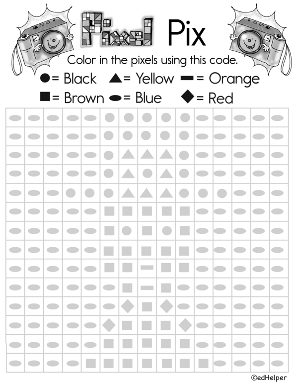 Colorful Pixels: A Picture Mystery