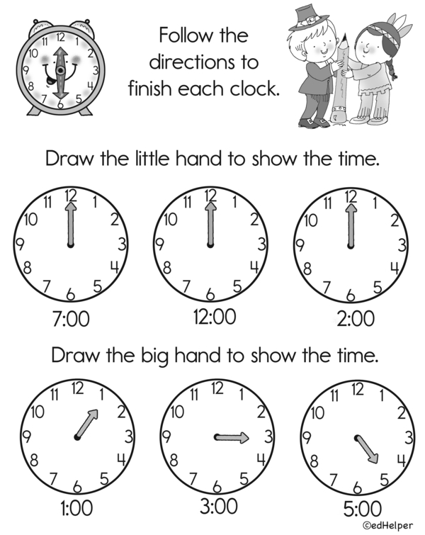 Telling Time: Missing Clock Hands