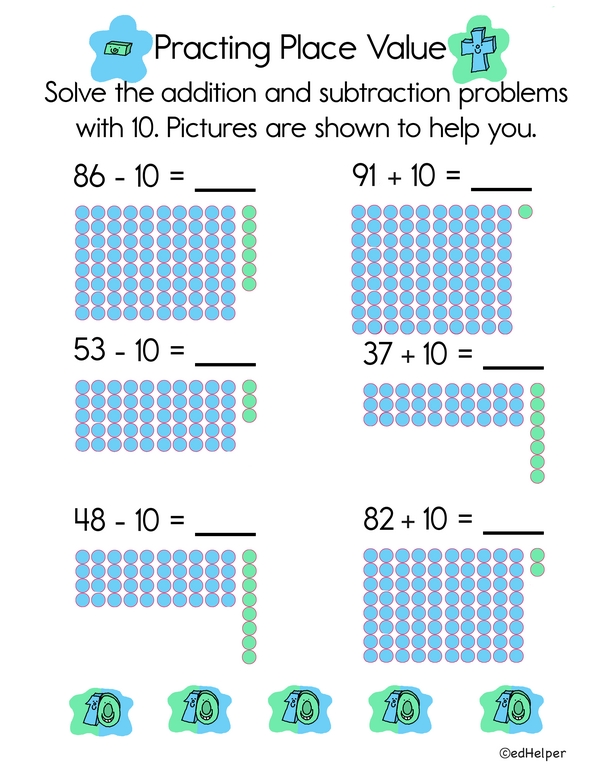 Place Value Dash: Add and Subtract with Dots