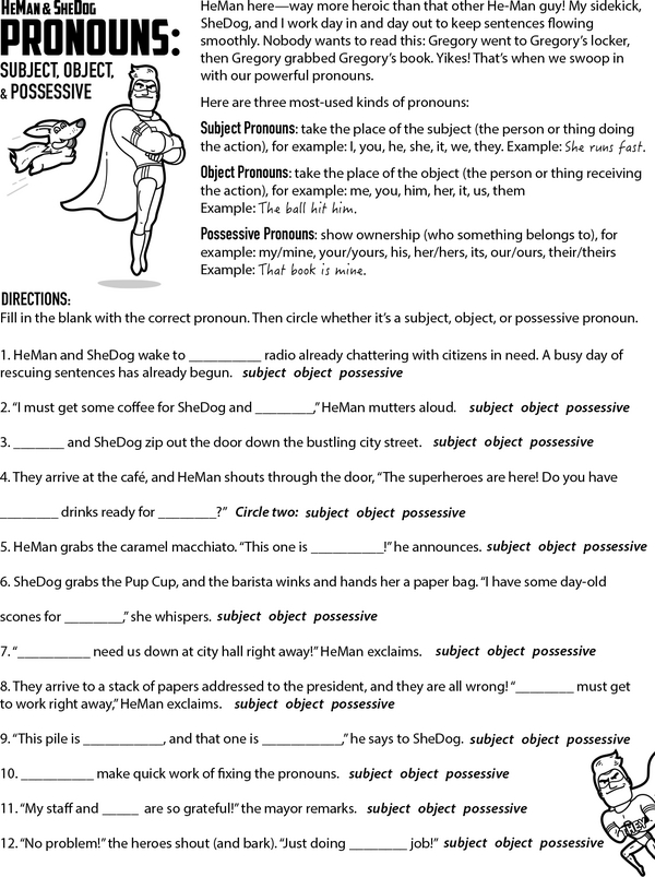Pronoun Superheroes: HeMan and SheDog to the Rescue
