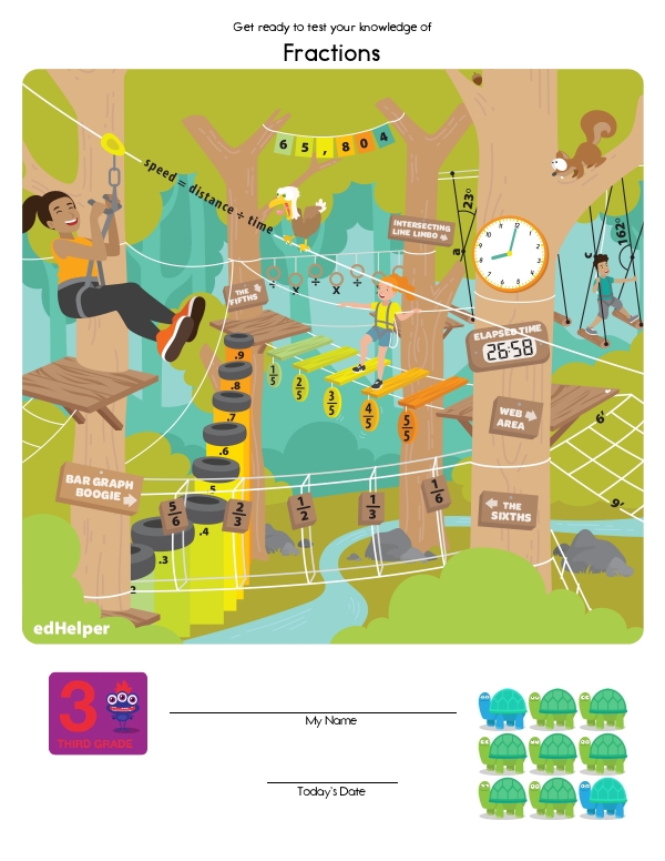 Quick Assessment - Fractions: Fraction Comparison and Easy Fraction Addition