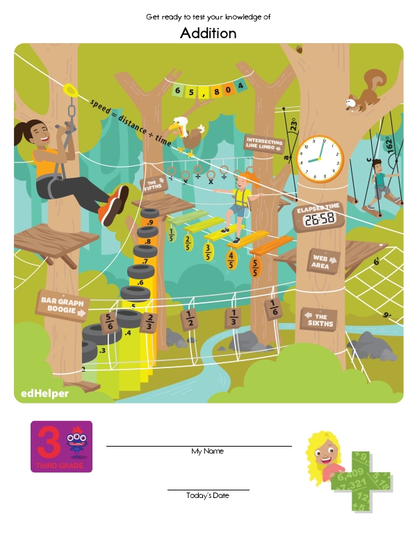 Quick Assessment - Fun Mental-Math Workbook in Easy Addition
