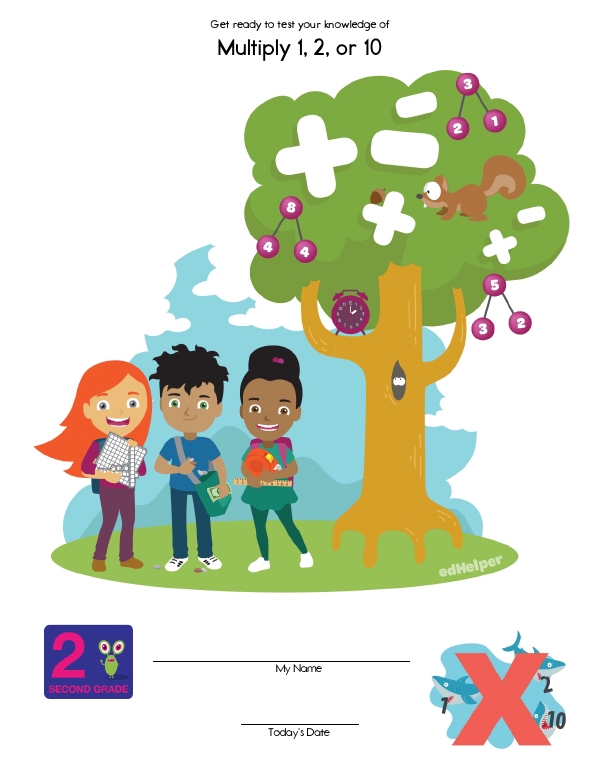 Quick Assessment - Multiply 1, 2, or 10: Simple Steps to Multiplication Success