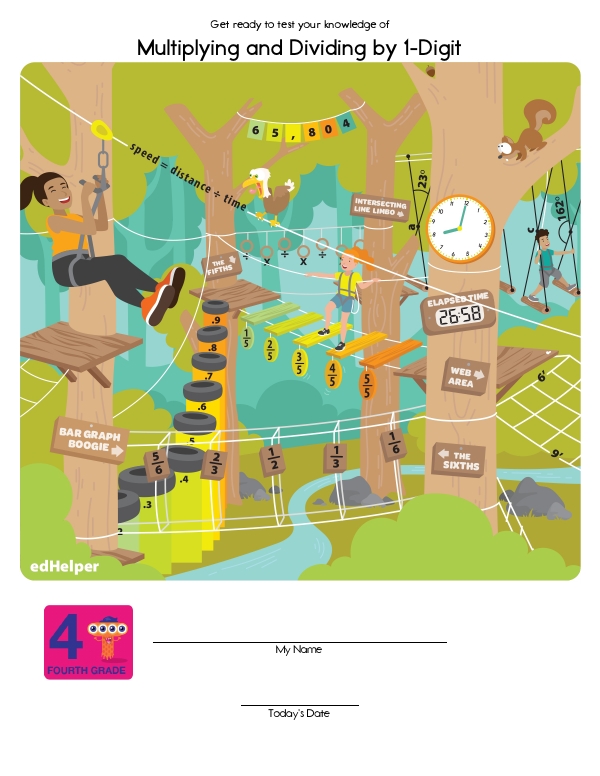 Quick Assessment - Working with Small Factors: Multiplying and Dividing by 1-Digit