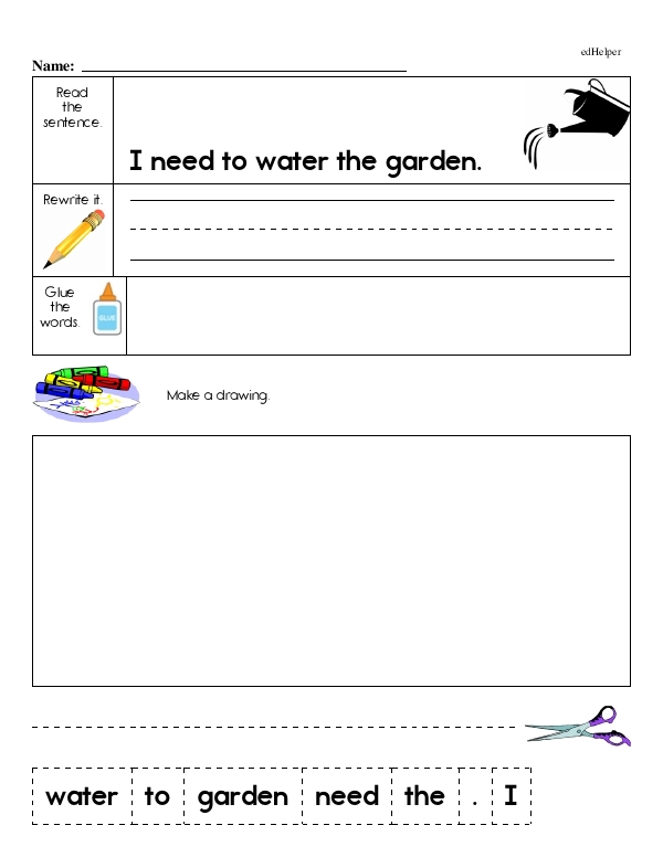 Reading, Writing, and Illustrating a Sentence