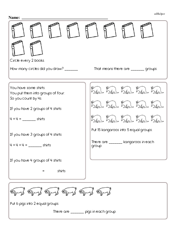 Repeated Addition and Division Strategies With Visual Aids