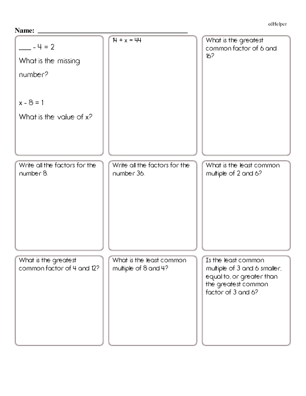 Review Math for 5th and 6th Grade: Fractions, Percents, Decimals, and More