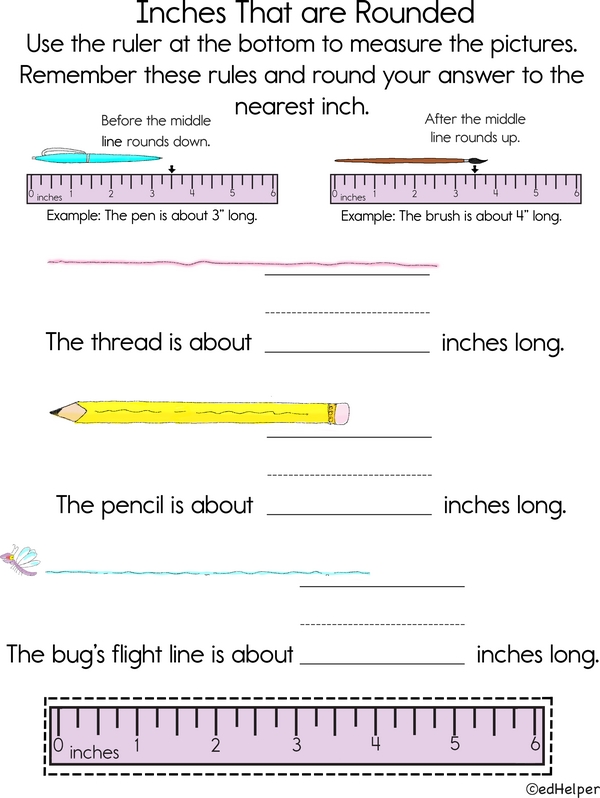 Inch Detectives: Measure, Round, Solve