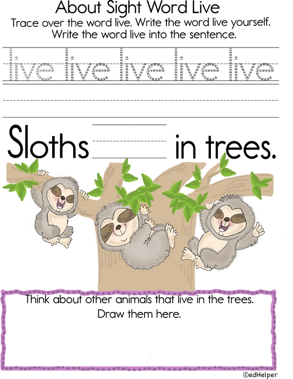 Sight Word Fun: Live