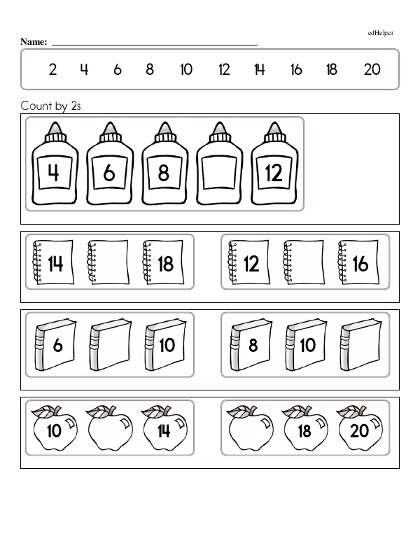 Skip Counting Up to Nine