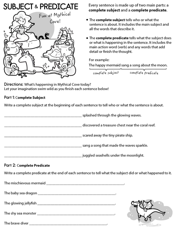 Complete Ones Only: Subjects and Predicates