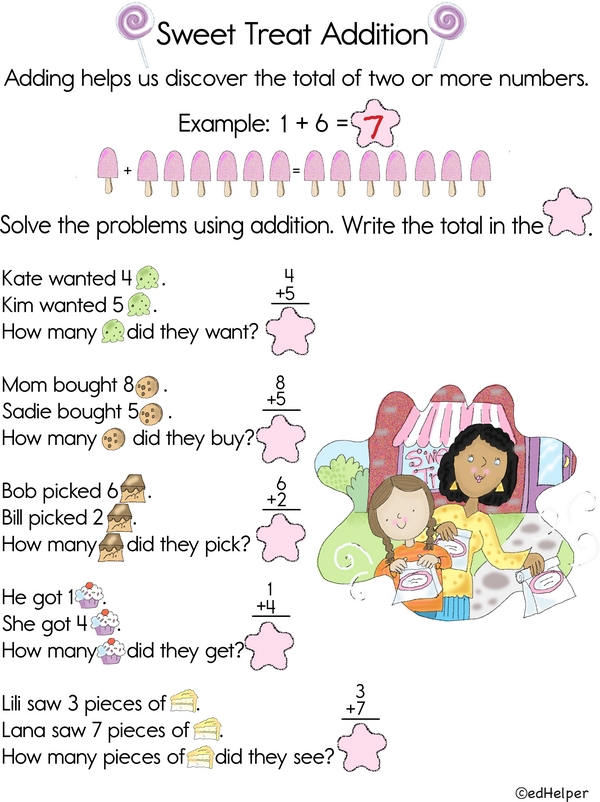 Sweet Sums: Addition Word Problems