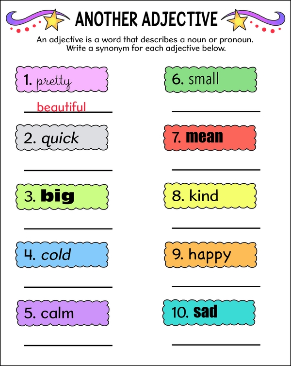 Synonym Detectives: Adjective Adventure